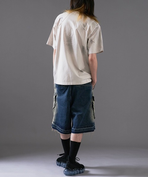 Theater code(シアターコード)の「Faded Vintage-Like T-Shirt / フェード加工 ヴィンテージライクTシャツ(Tシャツ/カットソー・メンズ・ブラック/アイボリー・L/M)」の16枚目の写真
