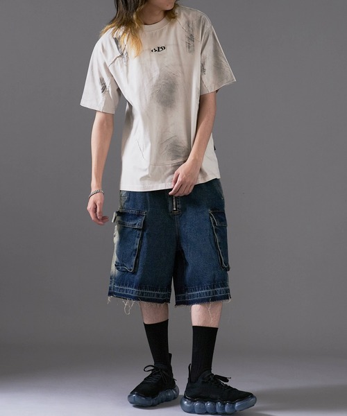 Theater code(シアターコード)の「Faded Vintage-Like T-Shirt / フェード加工 ヴィンテージライクTシャツ(Tシャツ/カットソー・メンズ・ブラック/アイボリー・L/M)」の15枚目の写真