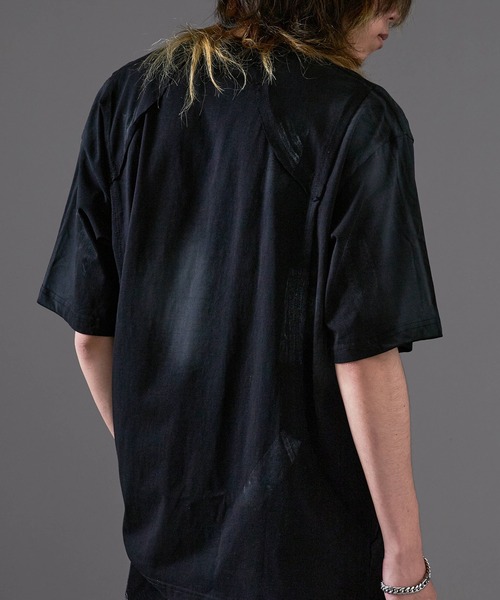 Theater code(シアターコード)の「Faded Vintage-Like T-Shirt / フェード加工 ヴィンテージライクTシャツ(Tシャツ/カットソー・メンズ・ブラック/アイボリー・L/M)」の19枚目の写真