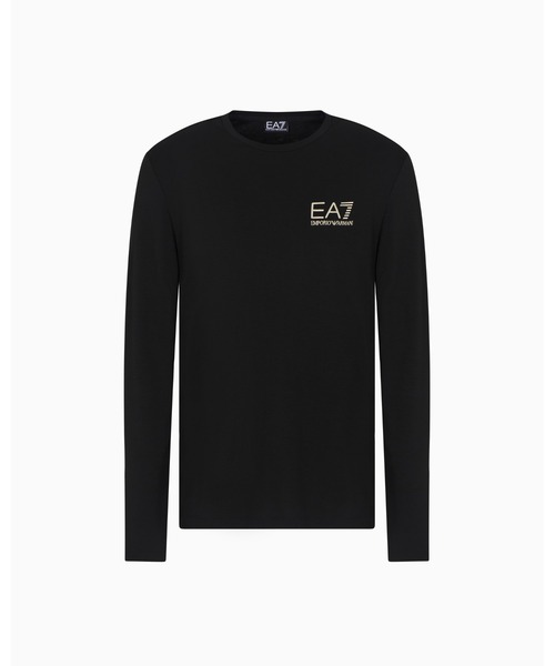 EMPORIO ARMANI EA7(エンポリオアルマーニイーエーセブン)の「【エンポリオ アルマーニ EA7】Gold Label 長袖Tシャツ ビスコース混紡(Tシャツ/カットソー・メンズ・ブラック・LARGE/MEDIUM/SMALL/X-LARGE/X-SMALL/XX-LARGE)」の2枚目の写真
