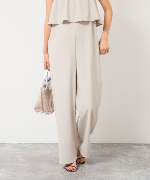 NOLLEY’S Sophi（ノーリーズソフィ）の「ウォッシャブルトリコットサロペット（サロペット/オーバーオール・レディース・グレイッシュベージュ/ブラック・38）」の10枚目の写真