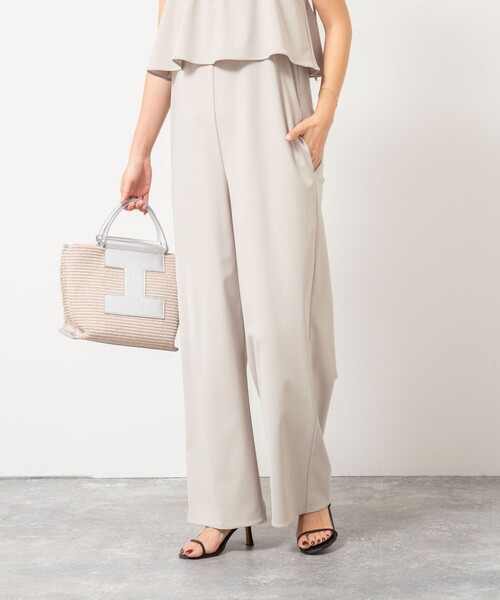 NOLLEY’S Sophi（ノーリーズソフィ）の「ウォッシャブルトリコットサロペット（サロペット/オーバーオール・レディース・グレイッシュベージュ/ブラック・38）」の12枚目の写真