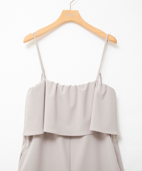 NOLLEY’S Sophi（ノーリーズソフィ）の「ウォッシャブルトリコットサロペット（サロペット/オーバーオール・レディース・グレイッシュベージュ/ブラック・38）」の18枚目の写真