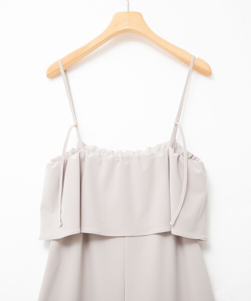 NOLLEY’S Sophi（ノーリーズソフィ）の「ウォッシャブルトリコットサロペット（サロペット/オーバーオール・レディース・グレイッシュベージュ/ブラック・38）」の22枚目の写真