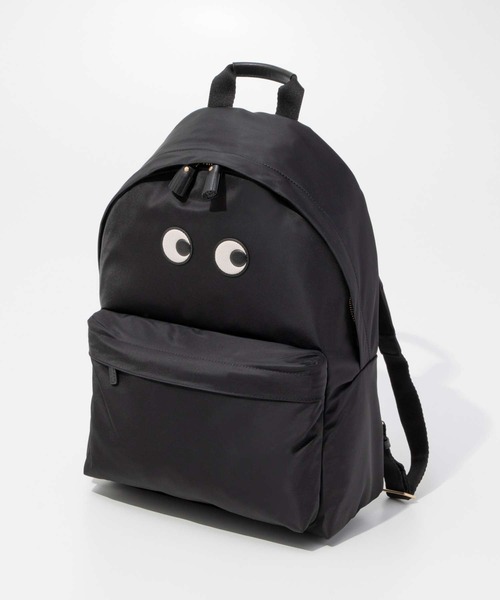 ANYA HINDMARCH(アニヤハインドマーチ)の「ANYA HINDMARCH Backpack Eyes in ECONYLR regenerated Nylon アニヤハインドマーチ バックパック(バックパック/リュック・レディース・ブラック・FREE)」の2枚目の写真