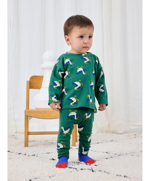 BOBO CHOSES(ボボショーズ)の「La Oca all over leggings(レギンス/スパッツ・キッズ・グリーン・18MONTH/12MONTH/24MONTH/3MONTH/9MONTH)」の3枚目の写真