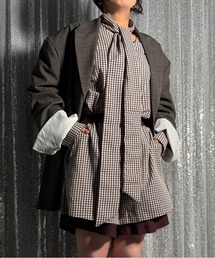 PROVOKE | GINGHAMCHECK BOWTIE BLOUSE(シャツ/ブラウス)