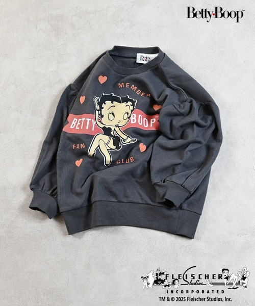 BETTY BOOP(베티・부프)의 「【Betty Boop(TM)/베티 부프(TM)】별주 프린트 트레이너－(스웨트)」｜챠콜