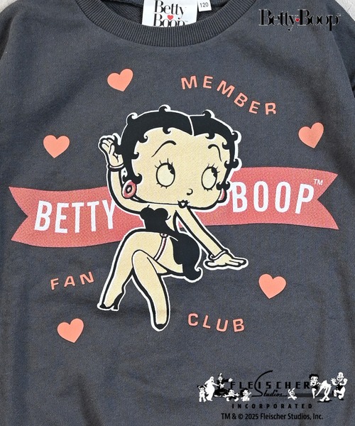 セール】【Betty Boop(TM)/ベティー ブープ(TM)】別注プリントトレーナ