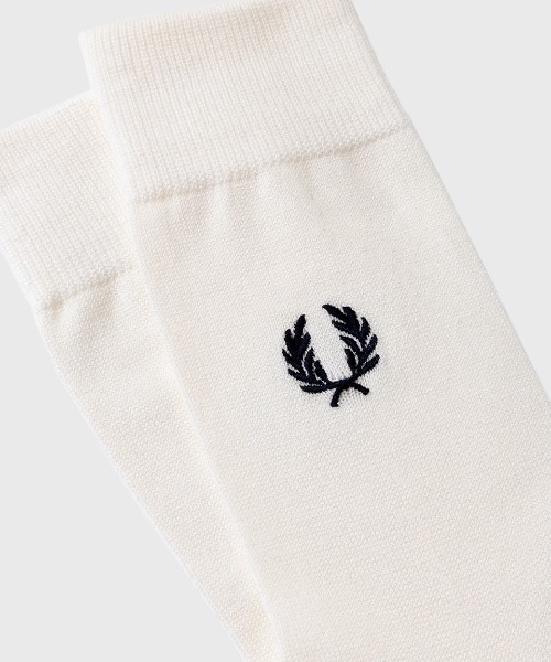 FRED PERRY（フレッドペリー）の「Embroidered Socks／刺繍ソックス（ソックス/靴下・メンズ・ネイビー/ホワイト/ブラック・25/27）」の5枚目の写真