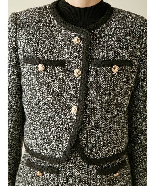 M　LILY BROWN　ツイードショートジャケット ツイードショートジャケット(ジャケット)｜アウター｜LILY BROWN