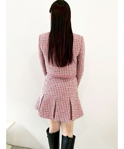 M　LILY BROWN　ツイードショートジャケット ツイードショートジャケット(ジャケット)｜アウター｜LILY BROWN