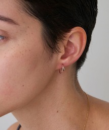 JUPITER（ジュピター）の「【K10&SV925】ダブルラインコンビフープピアス<動画あり>（ピアス（両耳用））」