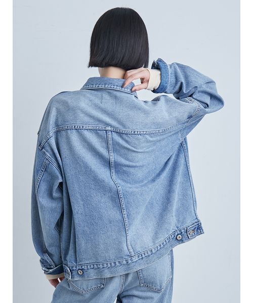 セール】オーバーサイズデニムカバーオール（デニムジャケット