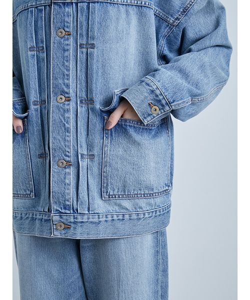 セール】オーバーサイズデニムカバーオール（デニムジャケット