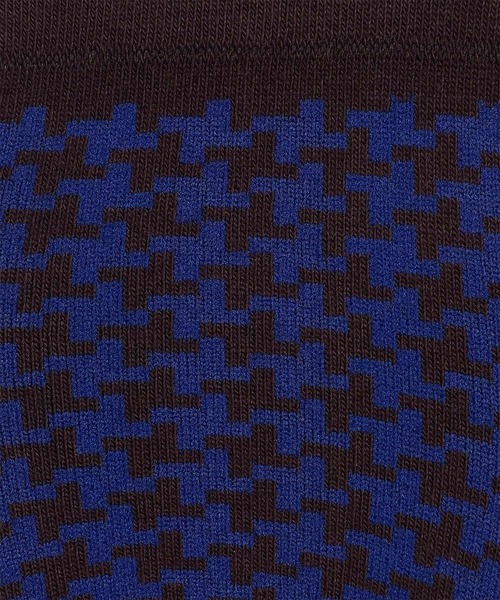 Paul Smith（ポールスミス）の「ハウンドトゥース シューズインソックス【250656 LF】（ソックス/靴下・メンズ・マスタード/ベージュ/ダークブラウン・25-27）」の4枚目の写真