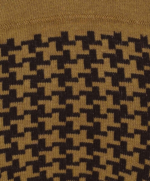 Paul Smith（ポールスミス）の「ハウンドトゥース シューズインソックス【250656 LF】（ソックス/靴下・メンズ・マスタード/ベージュ/ダークブラウン・25-27）」の6枚目の写真