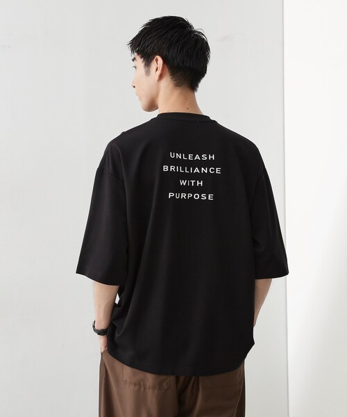 THE SHOP TK （ザ ショップ ティーケー ）の「◆クールポンチプリントビッグTシャツ（Tシャツ/カットソー・メンズ・オフホワイト/ホワイト系8/ブラック系5/ブラック・04/03/02）」の11枚目の写真