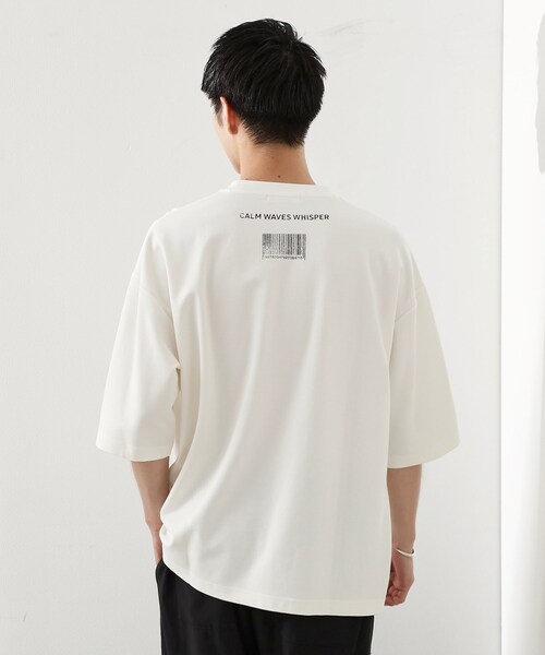 THE SHOP TK （ザ ショップ ティーケー ）の「◆クールポンチプリントビッグTシャツ（Tシャツ/カットソー・メンズ・オフホワイト/ホワイト系8/ブラック系5/ブラック・04/03/02）」の21枚目の写真