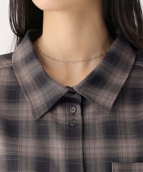 Heather（ヘザー）の「オンブレチェックシャツ　581148（シャツ/ブラウス・レディース・レッド系その他/グレー系その他/ブラック系その他・FREE）」の13枚目の写真