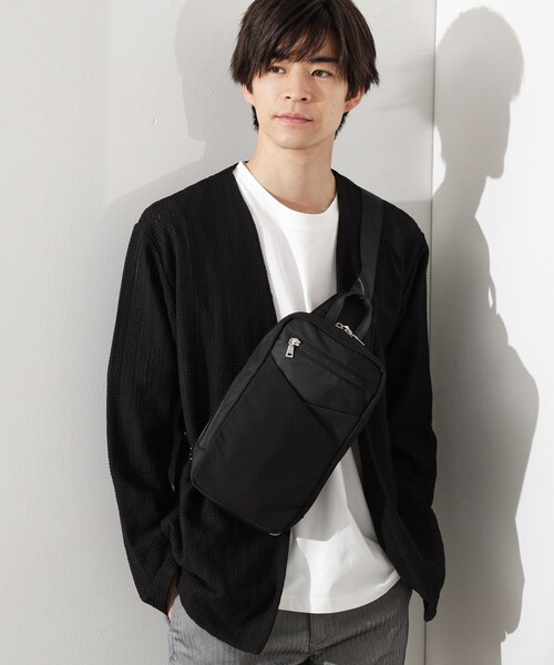 THE SHOP TK (ザ ショップ ティーケー )の「切替ボディバッグ(ボディバッグ/ウエストポーチ・メンズ・ネイビー/ブラウン系その他/ブラック・00)」の7枚目の写真