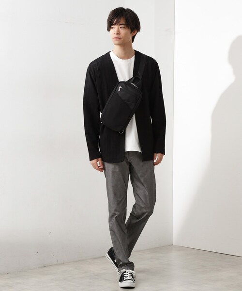 THE SHOP TK (ザ ショップ ティーケー )の「切替ボディバッグ(ボディバッグ/ウエストポーチ・メンズ・ネイビー/ブラウン系その他/ブラック・00)」の8枚目の写真