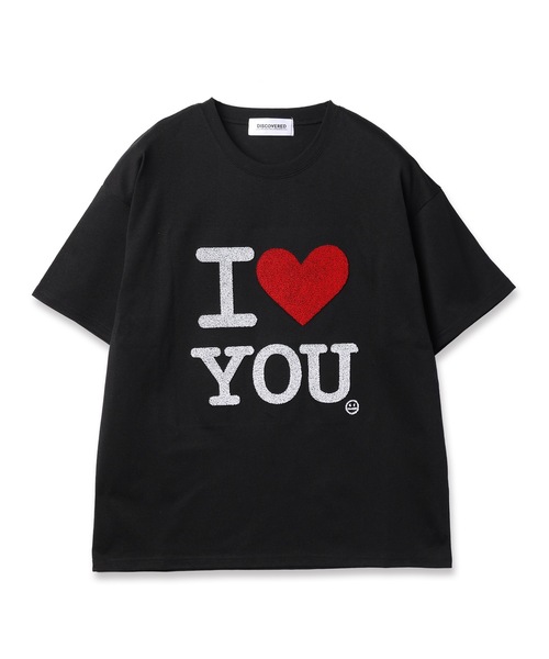 DISCOVERED（ディスカバード）の「BRUSH I LOVE YOU TEE（Tシャツ/カットソー・メンズ・ホワイト/ブラック・1/3）」の2枚目の写真