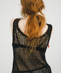 LAATO | tulle mesh knit tank(ニット/セーター)