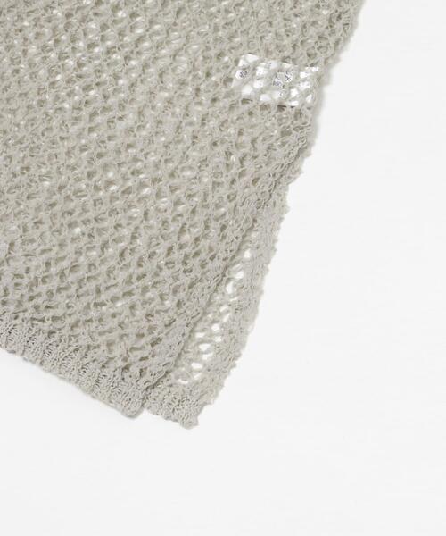 LAATO（ラート）の「tulle mesh knit tank（ニット/セーター・レディース・ブラック/ライトグレー・FREE）」の14枚目の写真