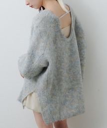 Kastane | 【お気に入り登録1.8K!/前後2WAY】メランジVあきニットプルオーバー(ニット/セーター)