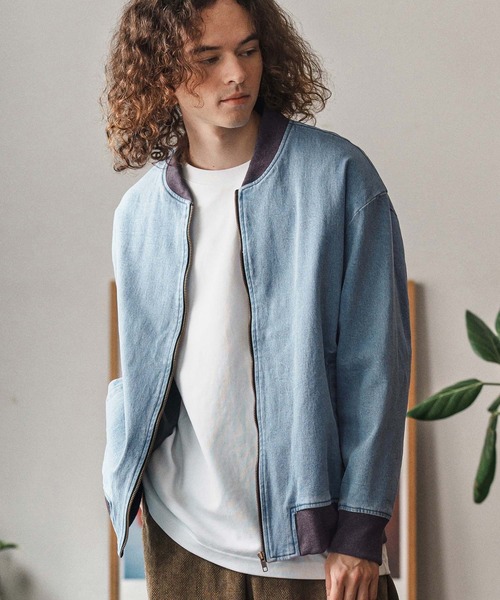 mj10958-ストレッチデニムリブブルゾン(CMB-R0174)