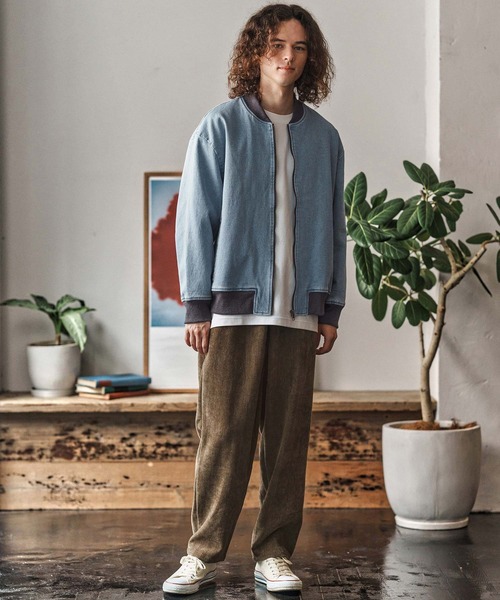 mj10958-ストレッチデニムリブブルゾン(CMB-R0174)