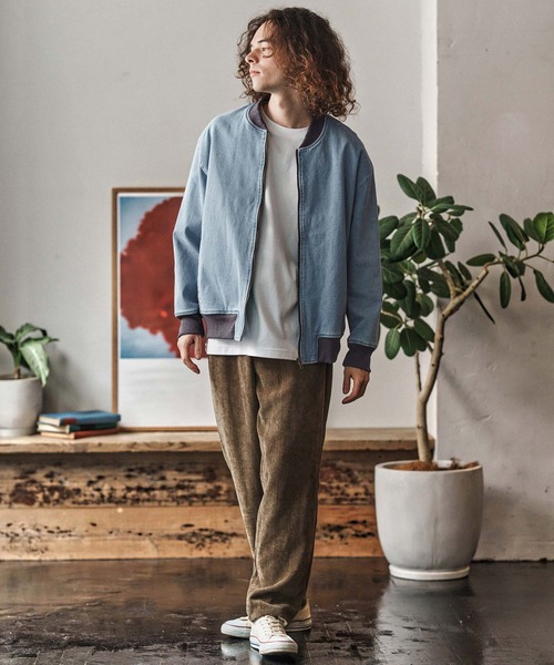 mj10958-ストレッチデニムリブブルゾン(CMB-R0174)