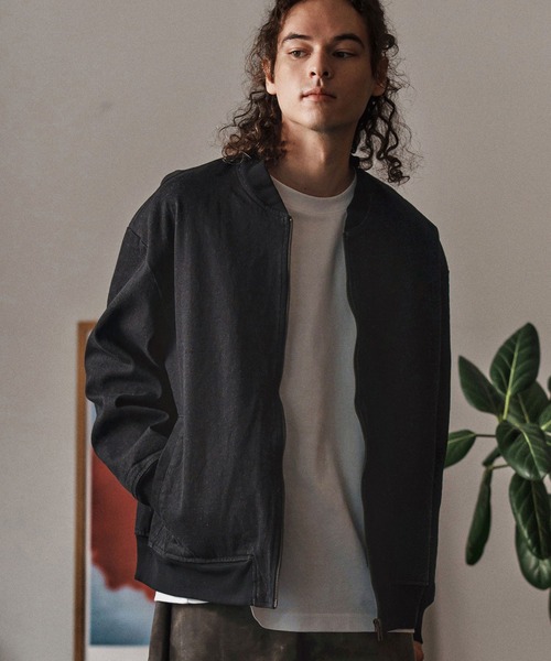 mj10958-ストレッチデニムリブブルゾン(CMB-R0174)