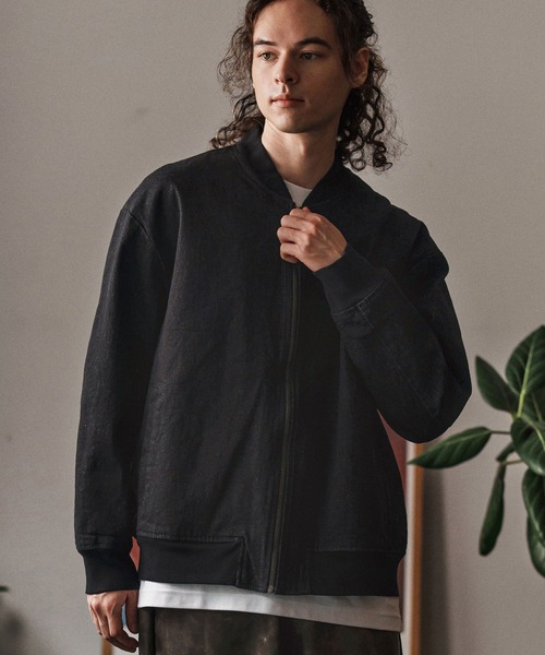 mj10958-ストレッチデニムリブブルゾン(CMB-R0174)