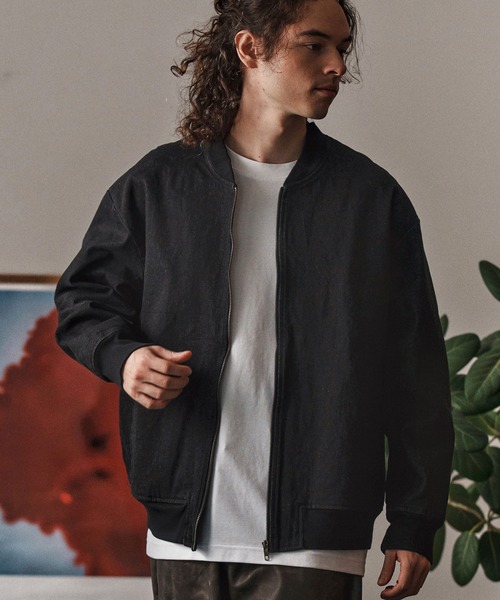 mj10958-ストレッチデニムリブブルゾン(CMB-R0174)