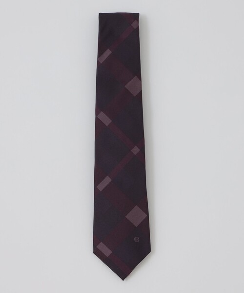 BLACK LABEL CRESTBRIDGE（ブラックレーベル・クレストブリッジ）の「トーナルシャドーブロックチェックタイ（ネクタイ・メンズ・ネイビー/パープル系その他4/ライトグレー/レッド系その他3・FREE）」の4枚目の写真