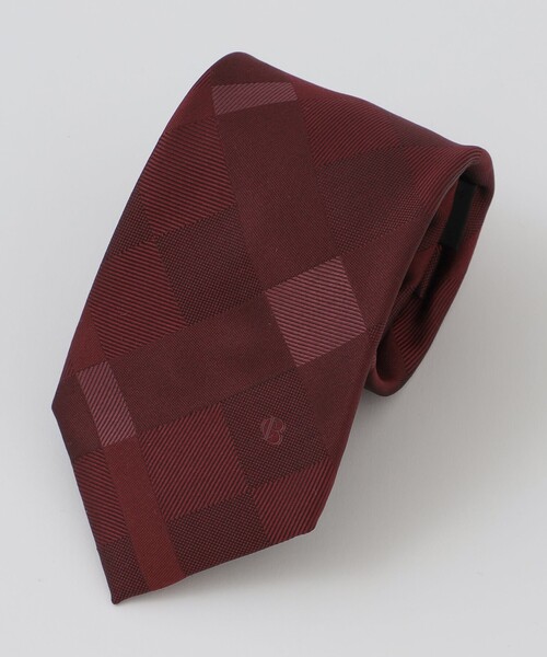 BLACK LABEL CRESTBRIDGE（ブラックレーベル・クレストブリッジ）の「トーナルシャドーブロックチェックタイ（ネクタイ・メンズ・ネイビー/パープル系その他4/ライトグレー/レッド系その他3・FREE）」の8枚目の写真