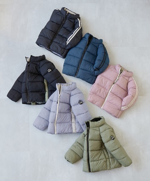 devirock（デビロック）の「洗える ファイバーダウン えらべるフード&デザイン 中綿ジャケット（ダウンジャケット/コート・キッズ・グリーン系1/ブラック系2/ブルー系2/ベージュ系1/グリーン系3/ブラック系4/ブルー系4/ブルー系1/ピンク系1/グリーン系4/ピンク系2/ブラック系1/グリーン系2/ブラック系3/ブルー系3・90cm/100cm/110cm/120cm/130cm/140cm/150cm/160cm）」の16枚目の写真