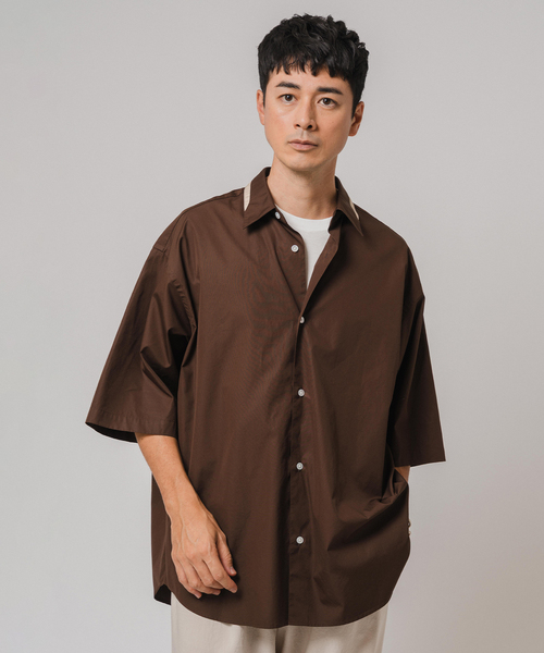 EDIFICE（エディフィス）の「BICOLOR ハーフスリーブ シャツ（シャツ