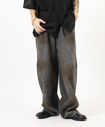 JUNGLESTOTM DIRTY加工ボリュームカーブパンツ
