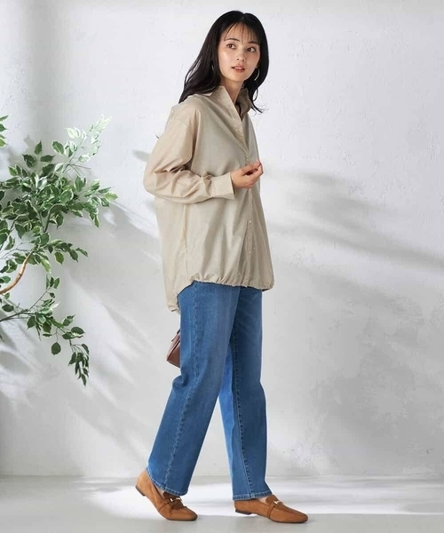 a.v.v(アーヴェヴェ)の「ドロストセミシアーシャツ(シャツ/ブラウス・レディース・チャコールグレー/ベージュ/ブラウン/グリーン・36/38/40)」の13枚目の写真