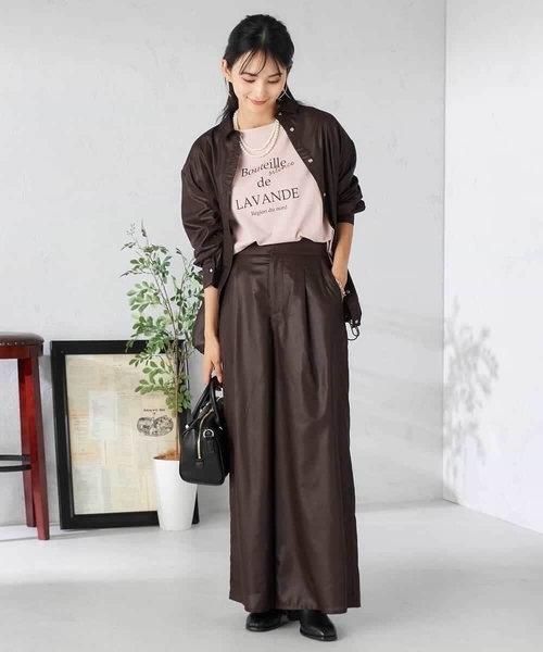 a.v.v(アーヴェヴェ)の「ドロストセミシアーシャツ(シャツ/ブラウス・レディース・チャコールグレー/ベージュ/ブラウン/グリーン・36/38/40)」の22枚目の写真