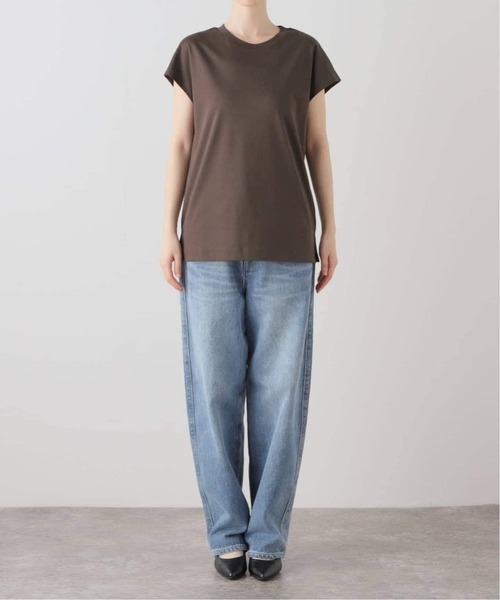 La TOTALITE（ラトータリテ）の「《追加2》【洗える】スムースハイネックプルオーバー（Tシャツ/カットソー・レディース・ブラウン/ホワイト・FREE）」の11枚目の写真