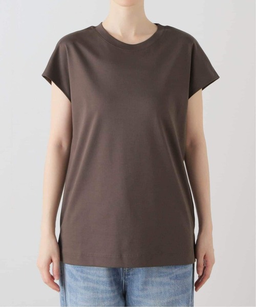 La TOTALITE（ラトータリテ）の「《追加2》【洗える】スムースハイネックプルオーバー（Tシャツ/カットソー・レディース・ブラウン/ホワイト・FREE）」の12枚目の写真