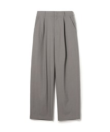 クレープウールストレッチ ストレートパンツ