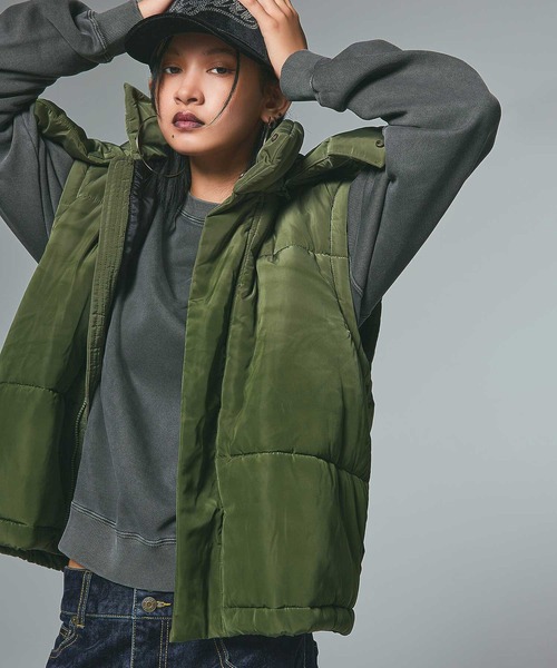 セール】FADED 2WAY PADDED JACKET（ナイロンジャケット）｜X-girl