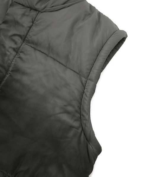 X-girl（エックスガール）の「FADED 2WAY PADDED JACKET（ナイロンジャケット・レディース・ブラック/オリーブ・S/M）」の19枚目の写真