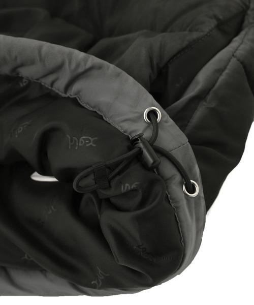 X-girl（エックスガール）の「FADED 2WAY PADDED JACKET（ナイロンジャケット・レディース・ブラック/オリーブ・S/M）」の22枚目の写真