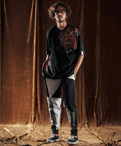 ANGENEHM（アンゲネーム）の「mp13980-Jacquard Block Color Pants -Airy Yarn Sweater- ニットパンツ(AG05-016acf)（その他パンツ・メンズ・ブラック/ライトグレー/ネイビー・L/M/S）」の20枚目の写真